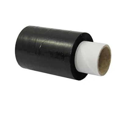 Afbeelding van Triplast 100 mm x 150 m Mini Pallet Stretch Krimpfolie Zwart (Pack van 5)