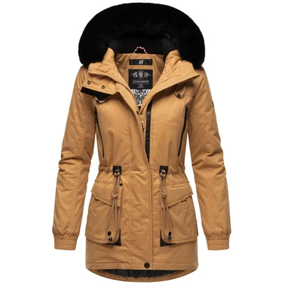 Afbeelding van Navahoo Olessaa Winterjas, Dames, Maat: XS, Camel