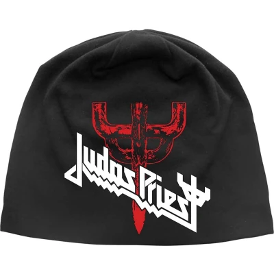 Afbeelding van Judas Priest Logo &amp; Fork Beanie Muts Zwart