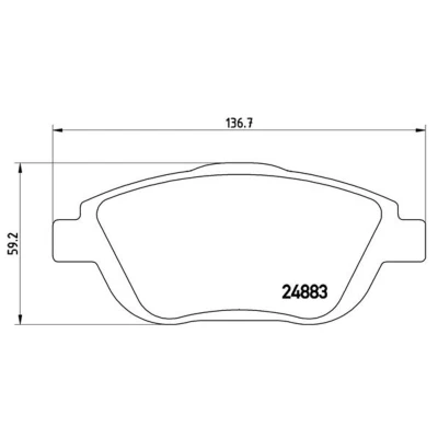 Afbeelding van Brembo Remblokset P 61 103