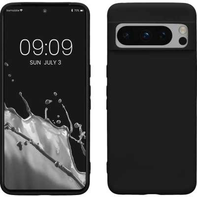 Afbeelding van kwmobile telefoonhoesje geschikt voor Google Pixel 8 Pro Hoesje smartphone Back cover in mat zwart