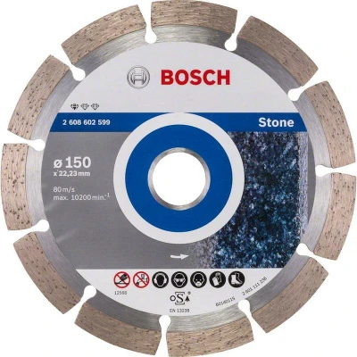 Afbeelding van Bosch Diamantdoorslijpschijf Standard for Stone 150 x 22,23 2 10 mm