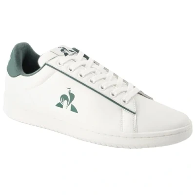 Afbeelding van le coq sportif Court Clean Sneakers laag, Maat: 40, Optical white trekking green Leer/ synthetisch
