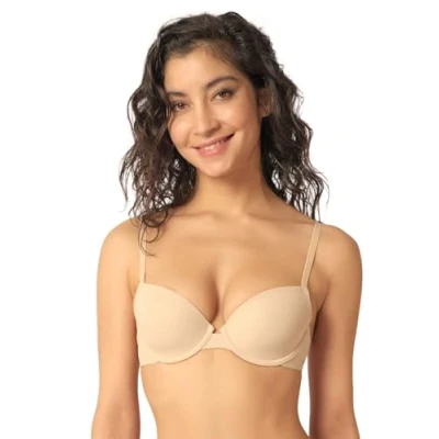 Afbeelding van Skiny Dames Micro Essentials T Shirt BH, beige, 80D