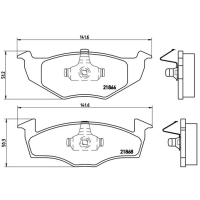 Afbeelding van Brembo Remblokset P 85 031