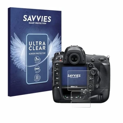 Afbeelding van Savvies Screenprotector voor Nikon D4 Folie Beschermfolie transparant (6 Stuks)