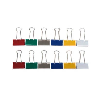 Afbeelding van Papierklem MAUL 213 Foldback 32mm capaciteit 13mm assorti