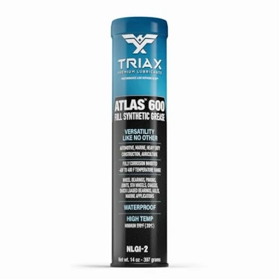 Afbeelding van TRIAX Atlas 600 synthetisch vet blauw, hoge temperatuur 40 C +232 C, NLGI 2, intensieve service, zeer prestaties, waterdicht (marine), hechting, EP index