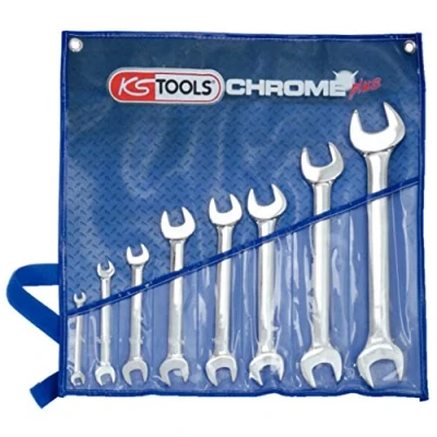 Afbeelding van KS Tools, Spanner, CHROMEplus dubbele steeksleutelset