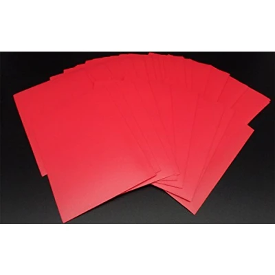 Afbeelding van Docsmagic.de 5 x 100 Mat Red Card Sleeves Standard Size 66 91 PKM MTG