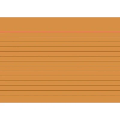 Afbeelding van Brunnen 102260140 indexkaarten (A6 gelinieerd, 100 stuks, gelast) oranje