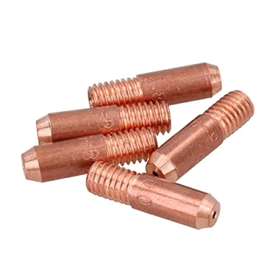 Afbeelding van 0.8mm Mini Contact Tips 5pk Hobby Lassen Torch Lasser MIG Gas M5 Draad