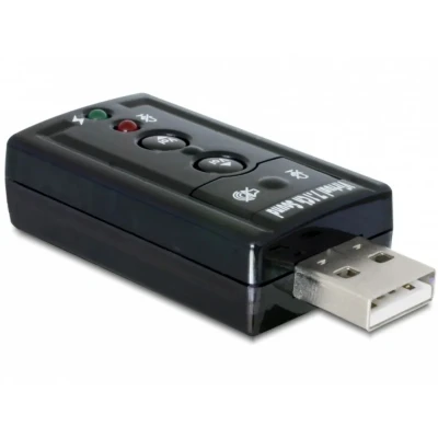 Afbeelding van Delock 63926 Externe USB 2.0 geluidsadapter Virtueel 7.1 24 bit / 96 kHz met S/PDIF