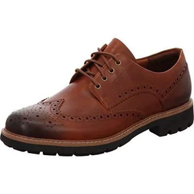 Afbeelding van Clarks Batcombe Wing Brogues voor heren, Bruin, 45 EU