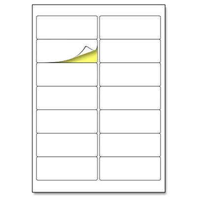 Afbeelding van 14 per Vel, 25 Vellen A4 Zelfklevende Etiketten Stickers Labels Bedrukbaar Witte, Laser &amp; Inkjet Printable 99,1 x 38,1 mm