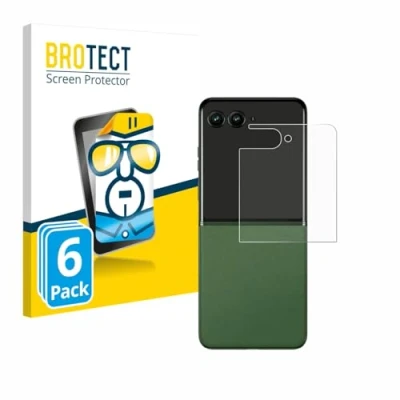 Afbeelding van BROTECT Screenprotector voor Motorola Razr 50 Ultra (Achterdisplay) Folie Beschermfolie transparant (6 Stuks)