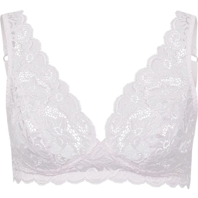 Afbeelding van Hanro dames Moments bralette van kant in de kleur Lila, maat: D75