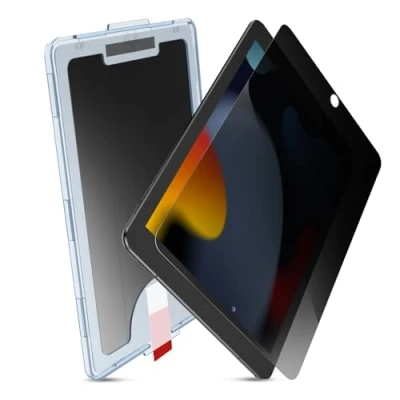 Afbeelding van MOBDIK Privacy Screen Protector Compatibel met iPad 9e/8e/7e Generatie 2021/2020/2019) [Anti Spy] [9H Gehard Glas] [EZ Kit] 1 Pack