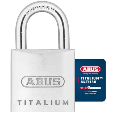 Afbeelding van ABUS Hangslot titalium 30mm aluminium/beugel gehard staal met NANO Protect (Verpakt in blister 2 stuks)