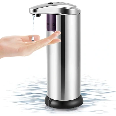 Afbeelding van Platinet PHS250 Automatische RVS Zeepdispenser No Touch Zeep Dispenser met Sensor 250ml inhoud Ook geschikt voor desinfecterende vloeistoffen Zilver