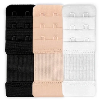 Afbeelding van YISCOKO BH verlenger (zwart, wit, huidskleur), Mix Color 2 haken, non