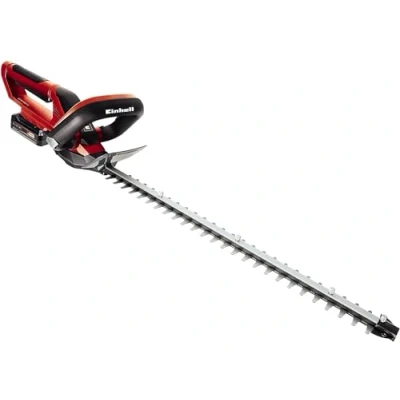 Afbeelding van Einhell accu Heggenschaar GE CH 1855/1 Li Kit Power X Change 18 V/Li ion Snoeilengte: 55 cm Tandafstand: mm Draaibare handgreep Mesafdekking Incl. 2,5 Ah en lader