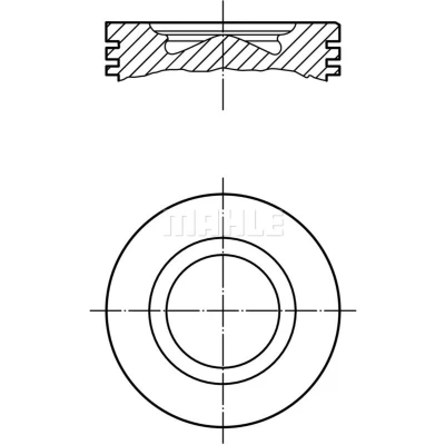 Afbeelding van Mahle Original Zuiger 007 PI 00106 001
