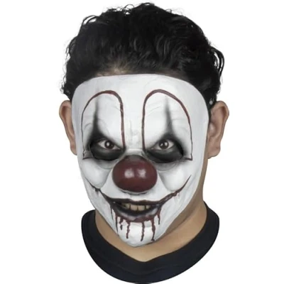 Afbeelding van Partychimp Famished Clown Gezichtsmasker Eng Masker voor bij Halloween Kostuum Volwassenen Carnaval Latex One size