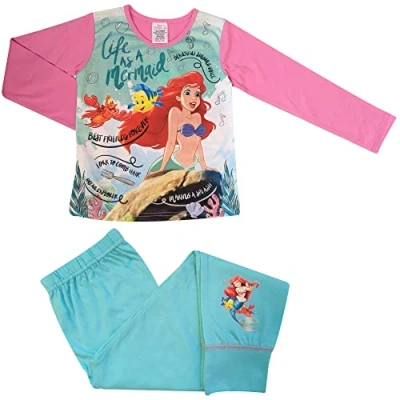Afbeelding van De kleine Zeemeermin pyjama maat 128 Disney&#039;s Ariel pyama katoen