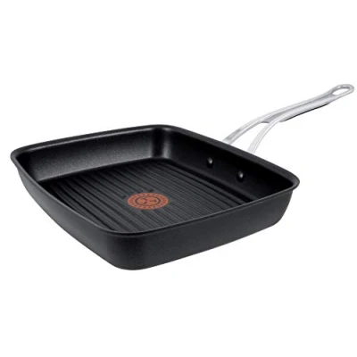Afbeelding van Tefal Jamie Oliver Hard geanodiseerd Premium Series Grill Pan 23x27cm, Zwart