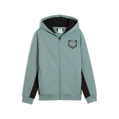 Afbeelding van Puma, Jongens, Springer, ACTIVE SPORTS Grafische Hoodie Full Zip TR B, Groen, (164)