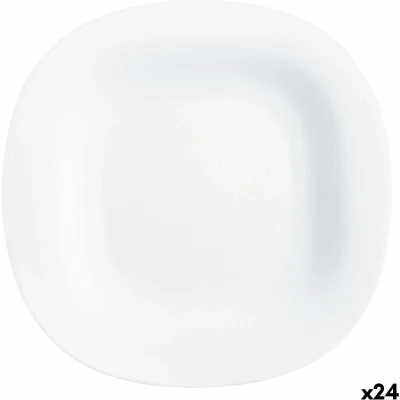 Afbeelding van Dessertbord Luminarc Carine Blanco Wit Glas 19 cm (24 Stuks)