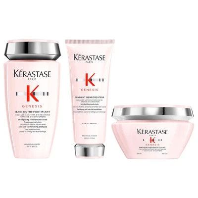 Afbeelding van Kerastase Genesis Bain Nutri Fortifiant 250ml + Fondant Renforcateur 200ml Masque Reconstituant bundel/set/pakket