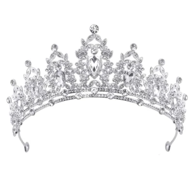 Afbeelding van DRESHOW Verjaardagskroon voor Vrouwen Verjaardagskristal Strass Tiara Meisjes Haaraccessoires Bruiloft Glitter Princess Crown Hoofdbanden Party