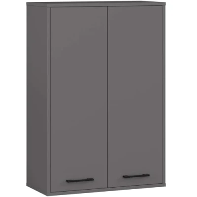 Afbeelding van Hangende Badkamerkast FIN H934 W64 met 2 Deuren / AKORD Furniture Factory Grafietgrijs 64 x 94 30 cm