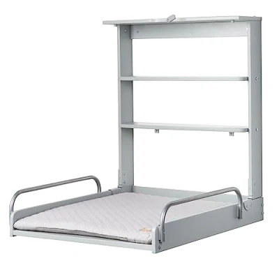 Afbeelding van roba Wandkleedrek taupe + aankleedkussen Style grijs