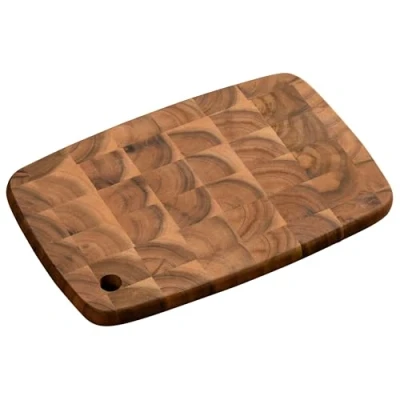 Afbeelding van KESPER Professionele snijplank met ophanggat, materiaal: acaciahout (hoofdhout), afmetingen: 32 x 22 2 cm, kleur: bruin, naturel 28152