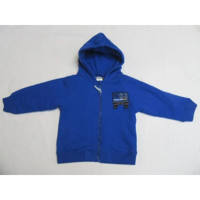 Afbeelding van Dirkje Jongen Gilet vest Sweat Gevoerd Blauw 104 4 jaar