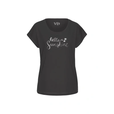 Afbeelding van Lascana Pyjamashirt, Dames, Maat: 32/34, Dunkel anthrazit