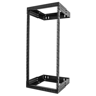 Afbeelding van StarTech.com 24U 19 Wandmonteerbare Server Rack, Verstelbare diepte 12 20 2 Post Open Frame