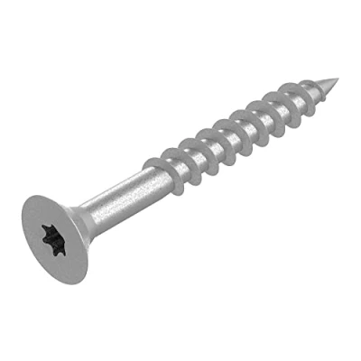 Afbeelding van SECCARO Spaanplaatschroef 4 x 30 mm, roestvrij staal V2A VA A2, houtschroef met gedeeltelijke schroefdraad, TX/binnenzeskant 250 stuks