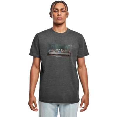 Afbeelding van Mister Tee CANT HANG WITH US Tshirt print, Heren, Maat: Large, Charcoal