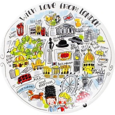 Afbeelding van Blond Amsterdam City Londen Bord Ø 22 cm