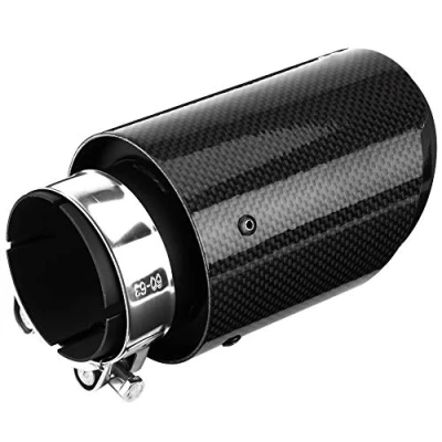 Afbeelding van Jadeshay Auto Uitlaatdemper Tip Koolstofvezel Stijl Uitlaatpijp Uitlaat End Tailpipe voor 63mm 89mm