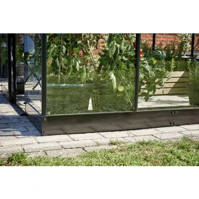 Afbeelding van Fundering Halls Qube tuinkas zwart