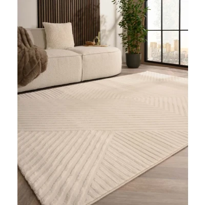 Afbeelding van Scadinavisch Vloerkleed Serene Runa Crème 200x290 Cm