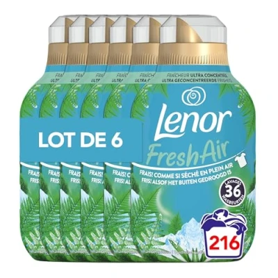 Afbeelding van 6x Lenor Wasverzachter Fresh Air Noorderlicht 36 Wasbeurten 504 ml