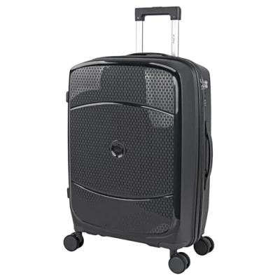 Afbeelding van ITACA Middelgrote Koffer. Suitcase Medium Trolley Reiskoffer van ITACA. Lichtgewicht Polypropyleen Harde Schaal 4 Wielen Cijferslot 760260, Zwart