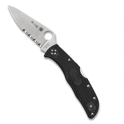 Afbeelding van Spyderco Zakmes Endela Thin Red Line Black VG 10 CE