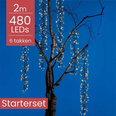 Afbeelding van Koppelbare hangende boom verlichting voor buiten met de feestdagen Starterset